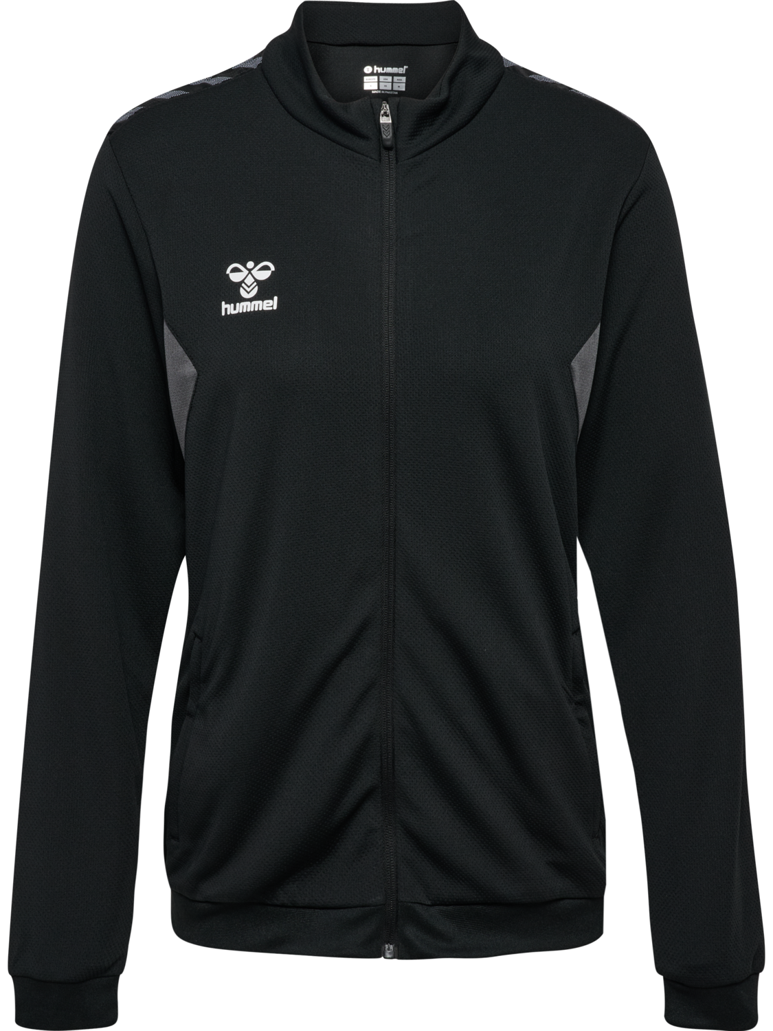 hmlAUTHENTIC PL ZIP JACKET WOMAN, BLACK, packshot