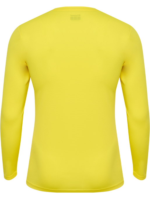 hmlBL ESSENTIAL TEE L/S, BLAZING YELLOW, packshot