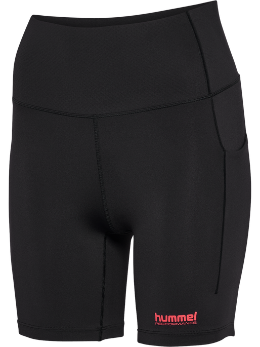 hmlHIIT INTENSITY HW SHORT TIGHTS, BLACK, packshot