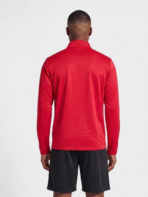 hmlESSENTIAL TRACK JACKET, TRUE RED, model