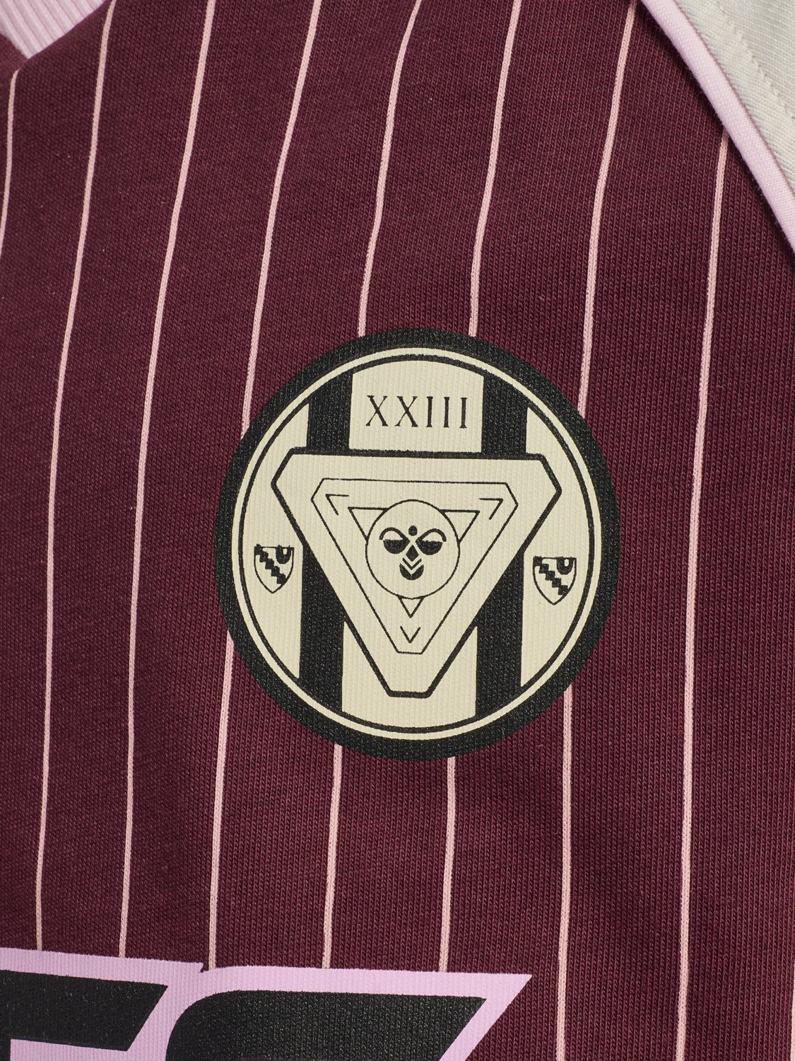 hmlJR LOOSE V-NECK BEES DRESS S/S, VINEYARD WINE, packshot