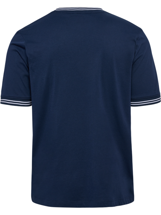 hmlPULSE RETRO T-SHIRT S/S, DRESS BLUES, packshot