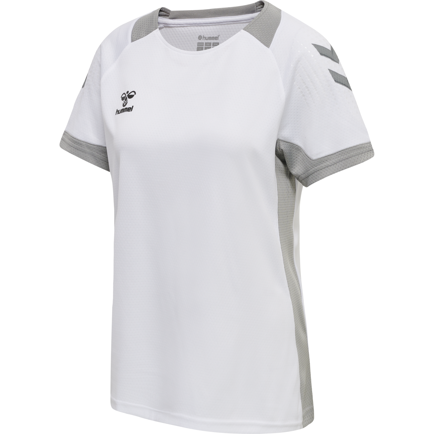 hmlLEAD WOMENS S/S POLY JERSEY, WHITE, packshot