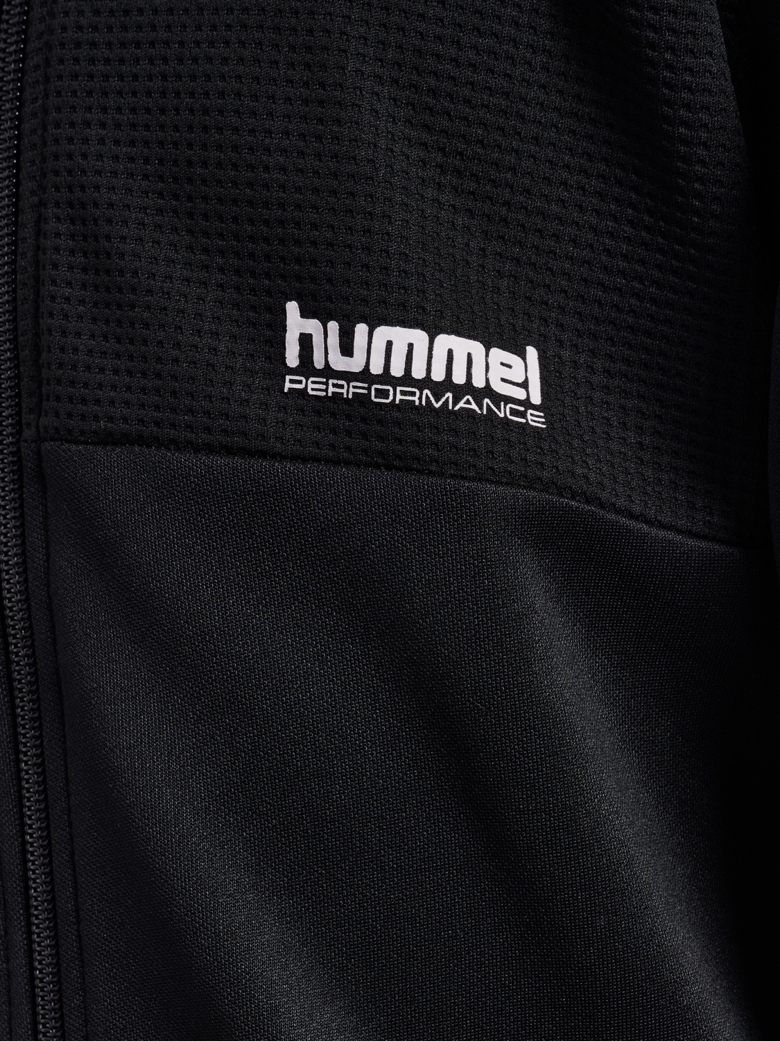 hmlJR COLORBLOCK TRACKSUIT, BLACK, packshot