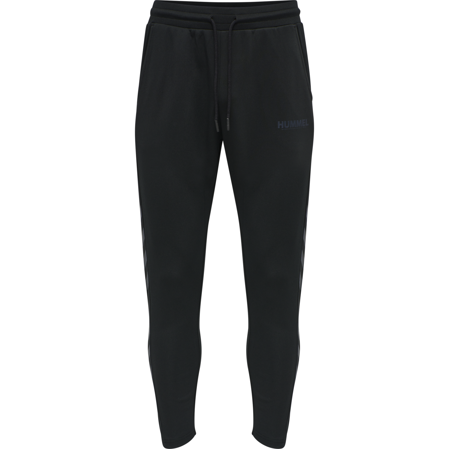 hmlLEGACY POLY TAPERED PANTS, BLACK, packshot