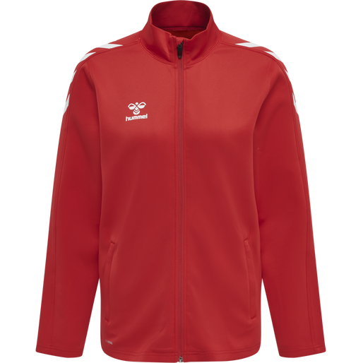 hmlCORE XK POLY ZIP SWEAT WOMAN, TRUE RED, packshot