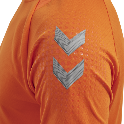 hmlLEAD S/S POLY JERSEY, ORANGE TIGER hmlLEAD S/S POLY JERSEY, ORANGE TIGER, packshot