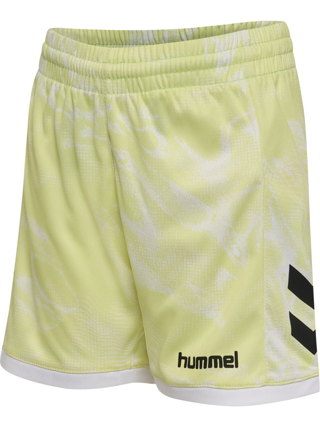 hmlBLAZE CLUB26 GRAPHIC SHORTS KIDS, ASIAN PEAR/WHITE, packshot
