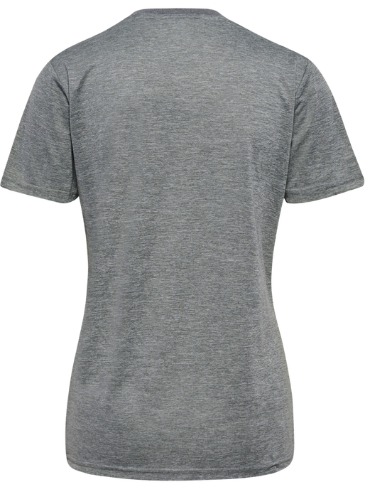 hmlAUTHENTIC PL JERSEY S/S WOMAN, GREY MELANGE, packshot