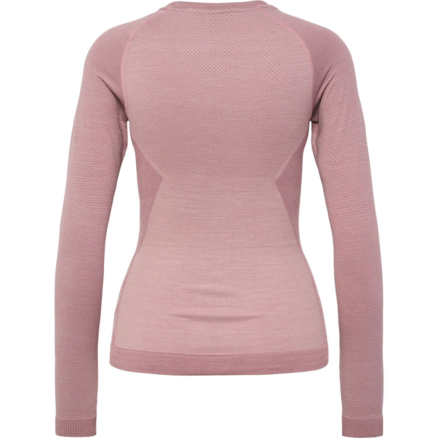hmlCLEA SEAMLESS TIGHT T-SHIRT L/S, WOODROSE/ROSE TAUPE MELANGE, packshot