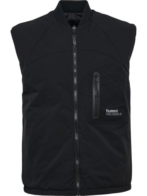 hmlTECH PADDED VEST, BLACK hmlTECH PADDED VEST, BLACK, packshot