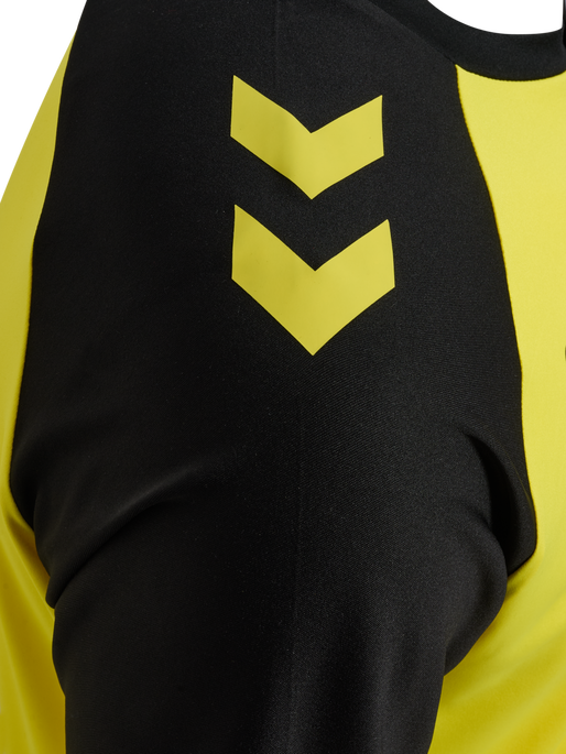 hmlMATCH LEAGUE JERSEY S/S, BLAZING YELLOW/BLACK, packshot