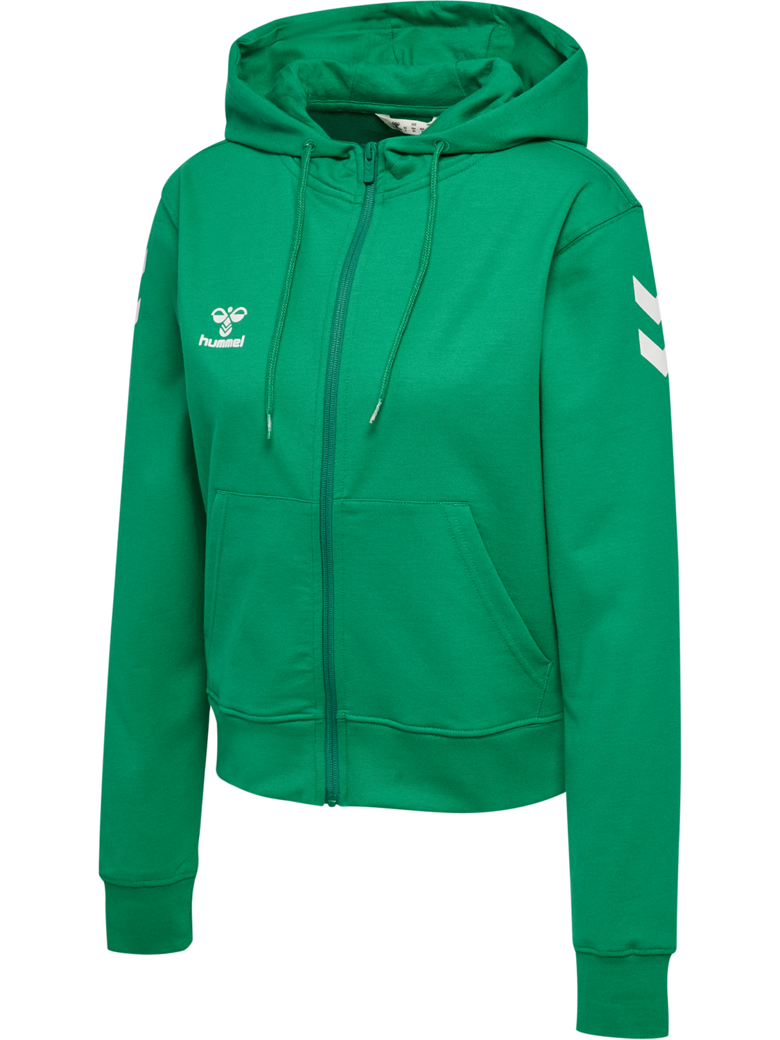 hmlGO 2.0 CHEVRON ZIP HOODIE WOMAN, JELLY BEAN, packshot