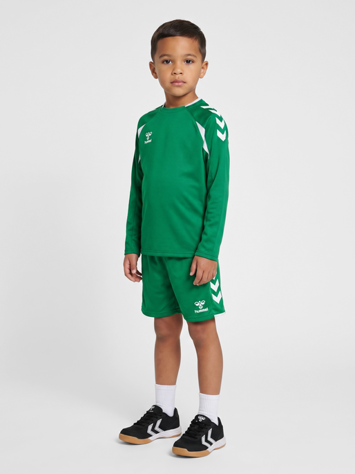 hmlCORE 2.0 CREW NECK KIDS, JELLY BEAN/WHITE, model