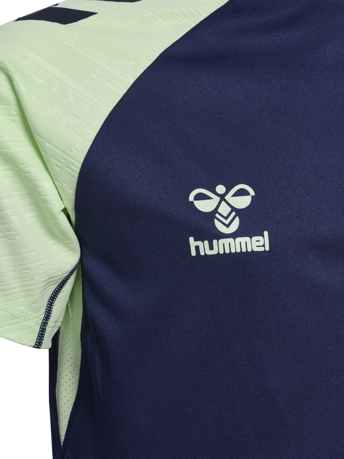 hmlPRO TRAINING JERSEY S/S KIDS, !MARINE/PATINA GREEN, packshot