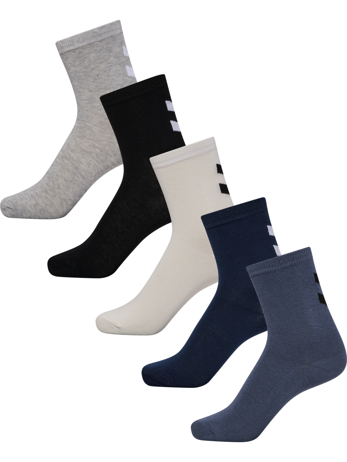hmlMAKE MY DAY SOCK 5-PACK, DRESS BLUES, packshot