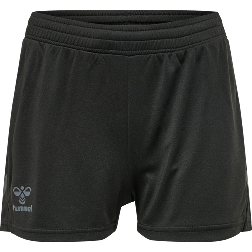 hmlONGRID POLY SHORTS WO, JET BLACK/FORGED IRON hmlONGRID POLY SHORTS WO, JET BLACK/FORGED IRON, packshot