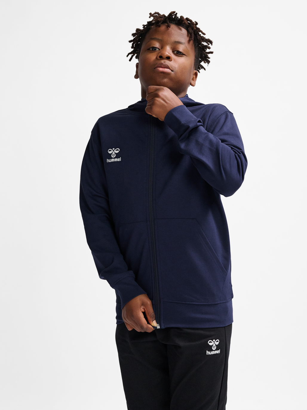 hummel GO 2.0 ZIP HOODIE KIDS MARINE hummelsport