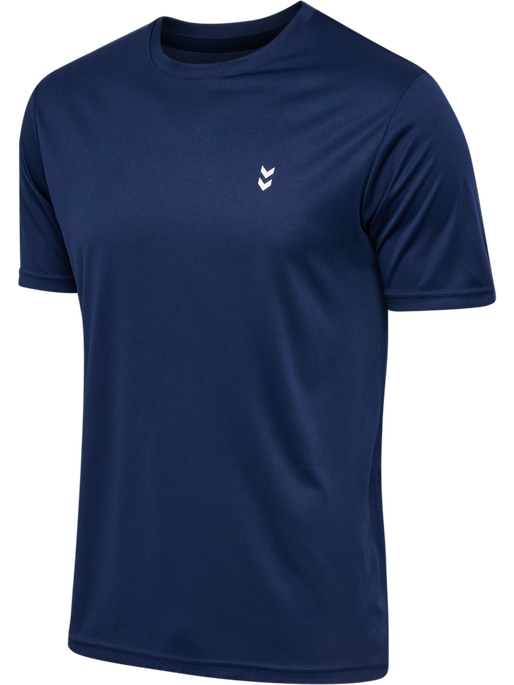 hmlPULSE TRAINING  T-SHIRT S/S, DRESS BLUES, packshot