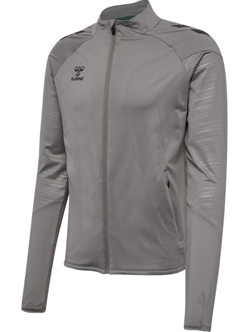 hmlPRO TRAINING ZIP JACKET, STEEL GRAY, packshot