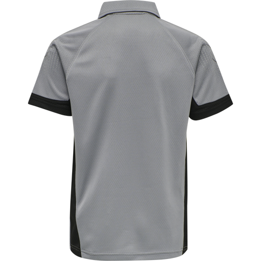 hmlLEAD FUNCTIONAL KIDS POLO, GREY MELANGE, packshot