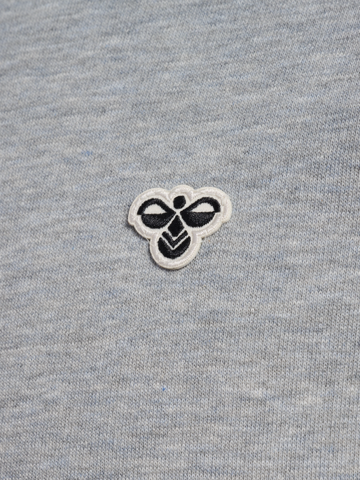 hmlLOOSE CREWNECK BEE, GREY MELANGE hmlLOOSE CREWNECK BEE, GREY MELANGE, packshot