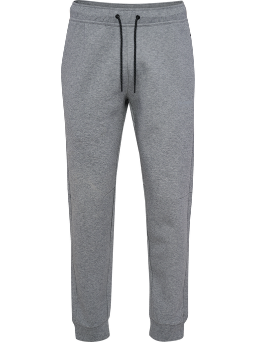 hmlTECH FLEECE REGULAR PANTS, GREY MELANGE, packshot