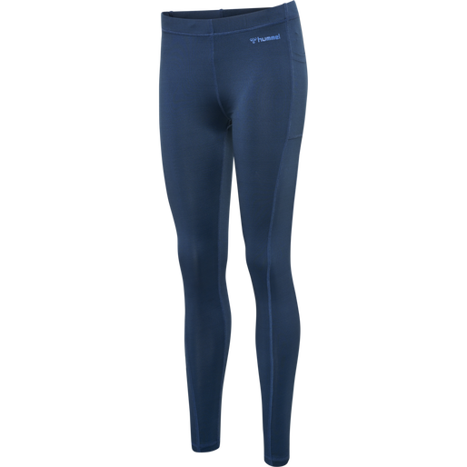 hmlMT MABLEY MID WAIST TIGHTS, INSIGNIA BLUE hmlMT MABLEY MID WAIST TIGHTS, INSIGNIA BLUE, packshot