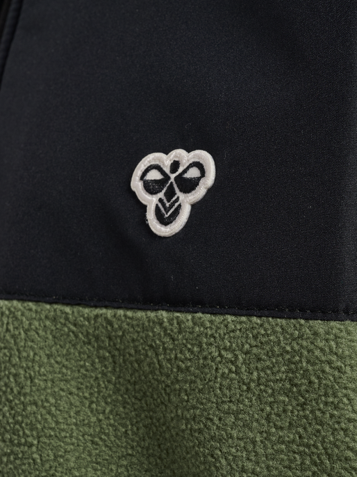 hmlJR FLEECE ZIP JACKET, OLIVINE, packshot