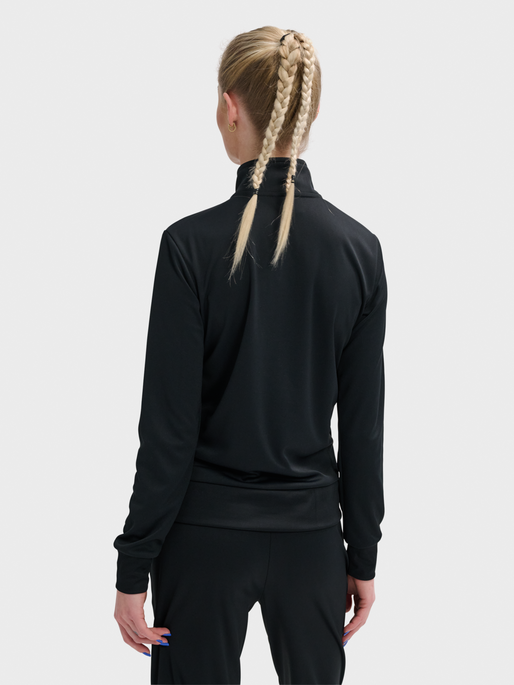 hmlPAOLA POLY  TRACKSUIT SET, BLACK, model