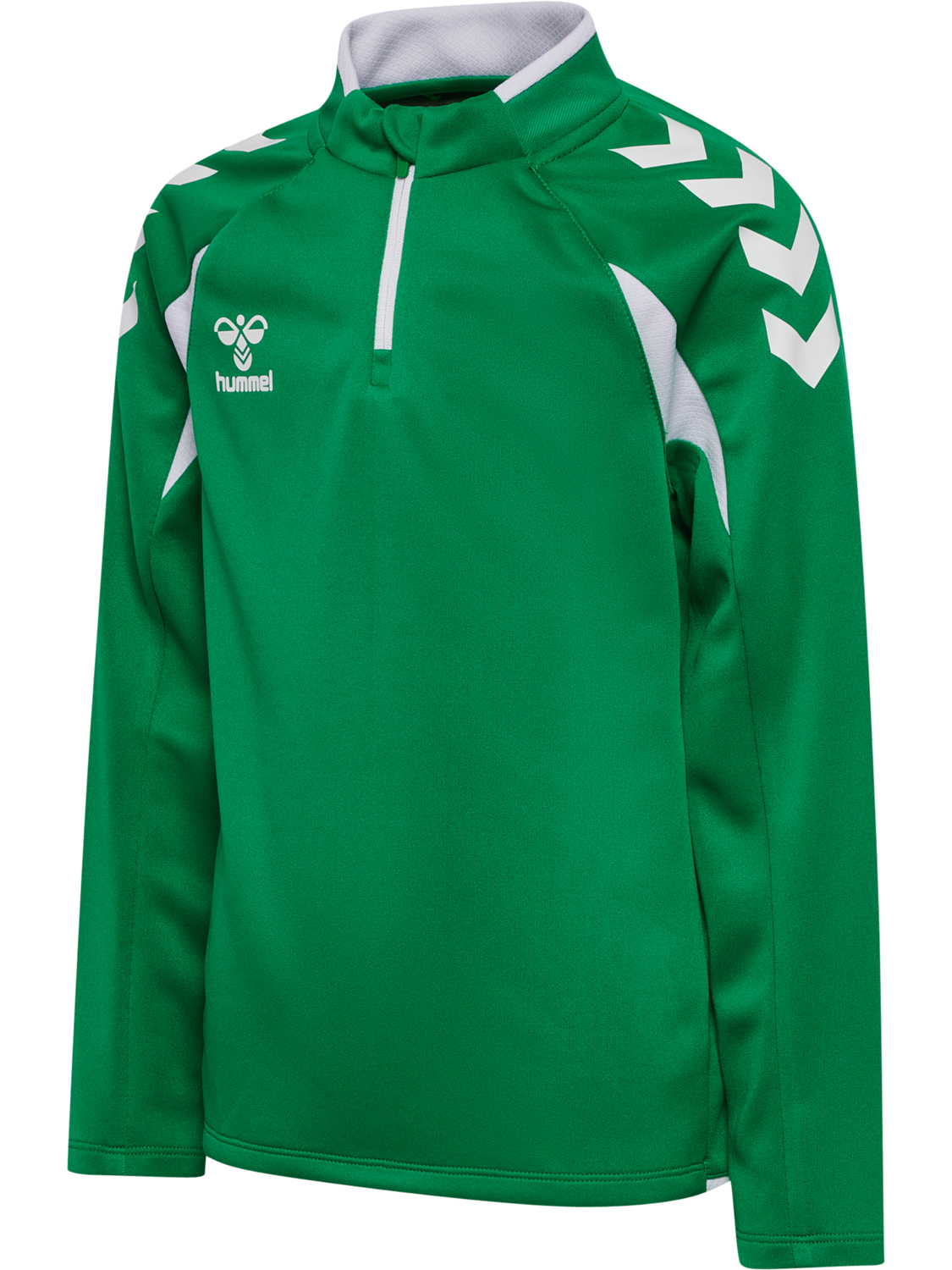 hmlCORE 2.0 HALF ZIP KIDS, JELLY BEAN/WHITE, packshot