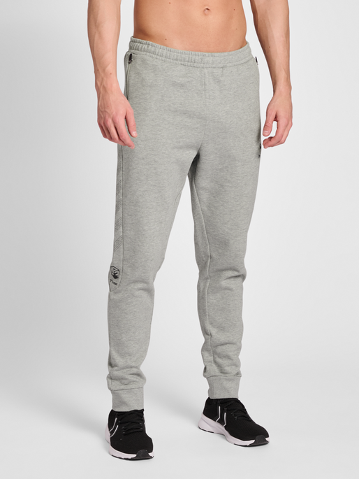 hummel OFFGRID PANTS - GREY MELANGE hummelsport.se