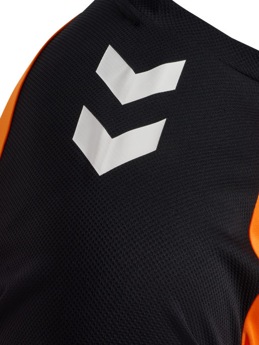 hmlMATCH LEAGUE JERSEY S/S, ORANGE TIGER/BLACK, packshot