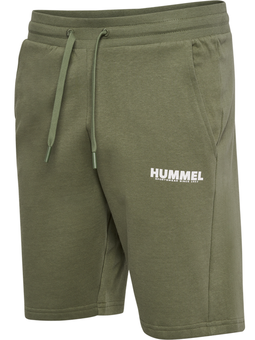 hmlLEGACY SHORTS, DEEP LICHEN GREEN, packshot