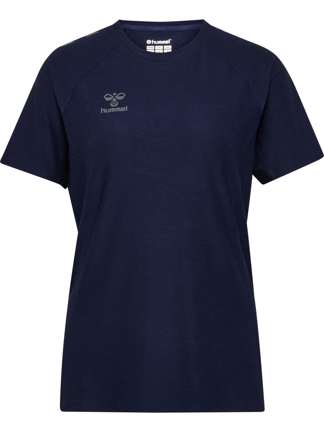 hmlCIMA 2.0 JERSEY S/S WOMAN, MARINE MELANGE, packshot