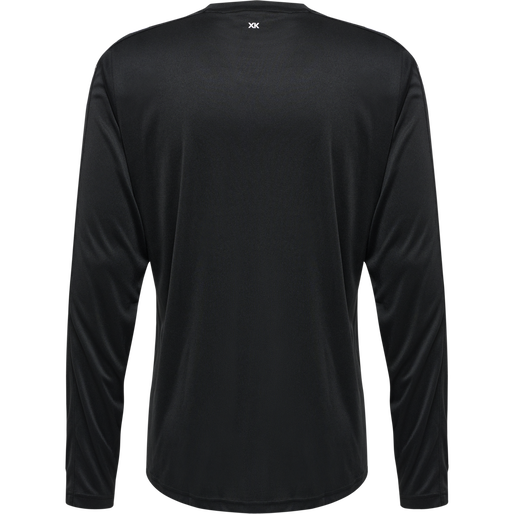 hmlCORE XK POLY JERSEY L/S, BLACK, packshot