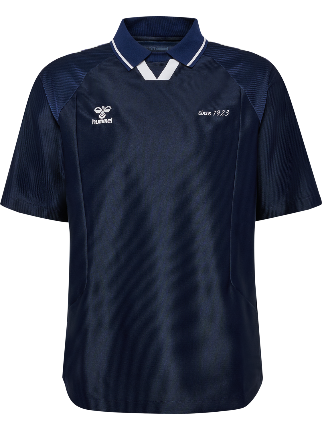 hmlROOT SOCCER JERSEY S/S, MARINE, packshot