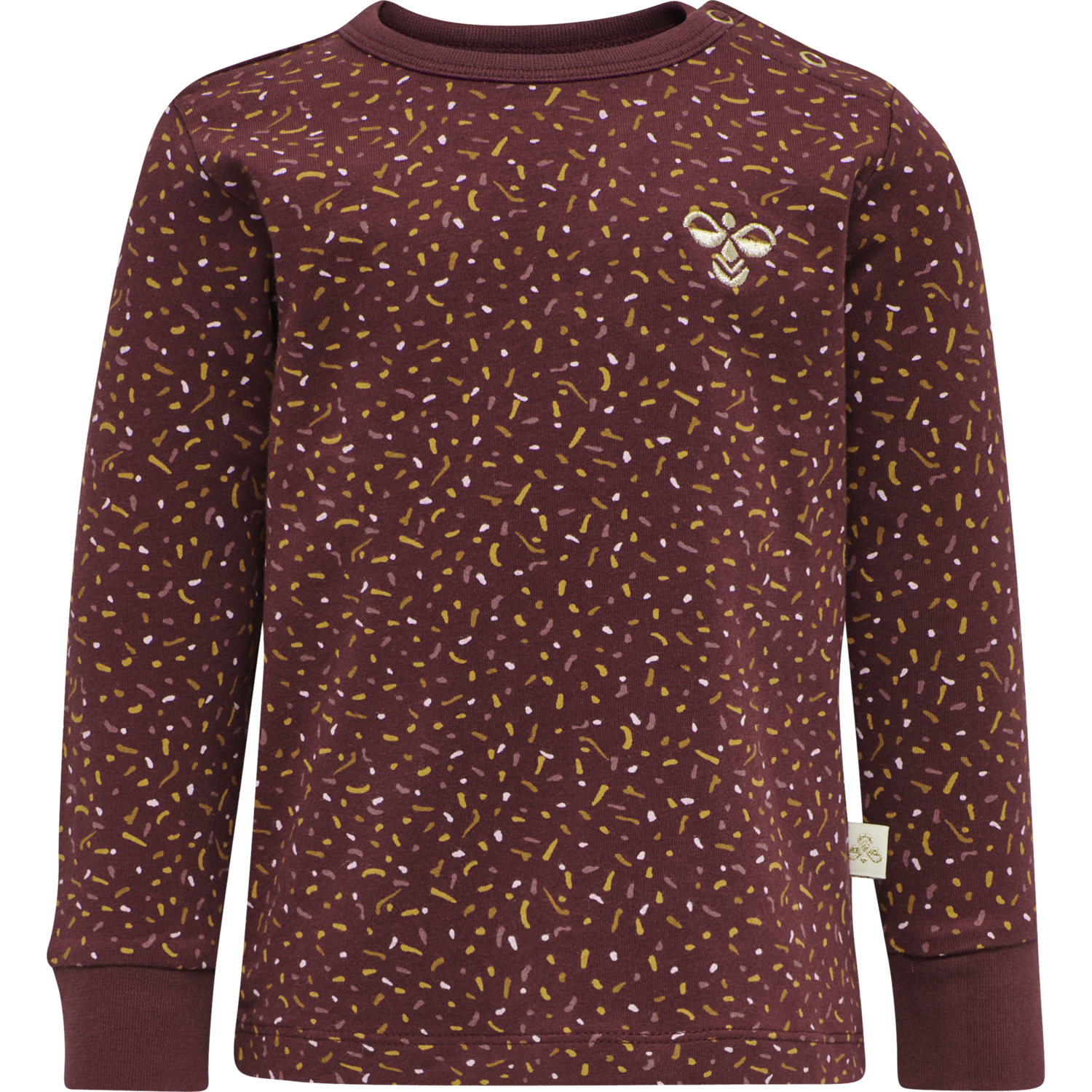 hmlSPRINKLE T-SHIRT L/S, CHOCOLATE TRUFFLE, packshot