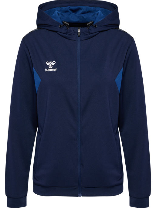 hmlAUTHENTIC PL ZIP HOODIE WOMAN, MARINE, packshot