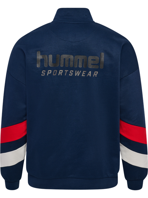 hmlOVERSIZED HALFZIP SPORTSWEAR, DRESS BLUES hmlOVERSIZED HALFZIP SPORTSWEAR, DRESS BLUES, packshot