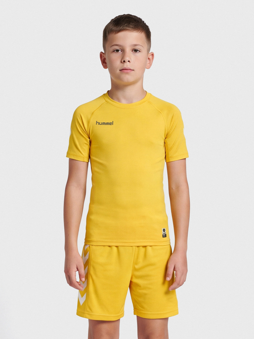HML FIRST PERFORMANCE KIDS JERS S/S, SPORTS YELLOW, model