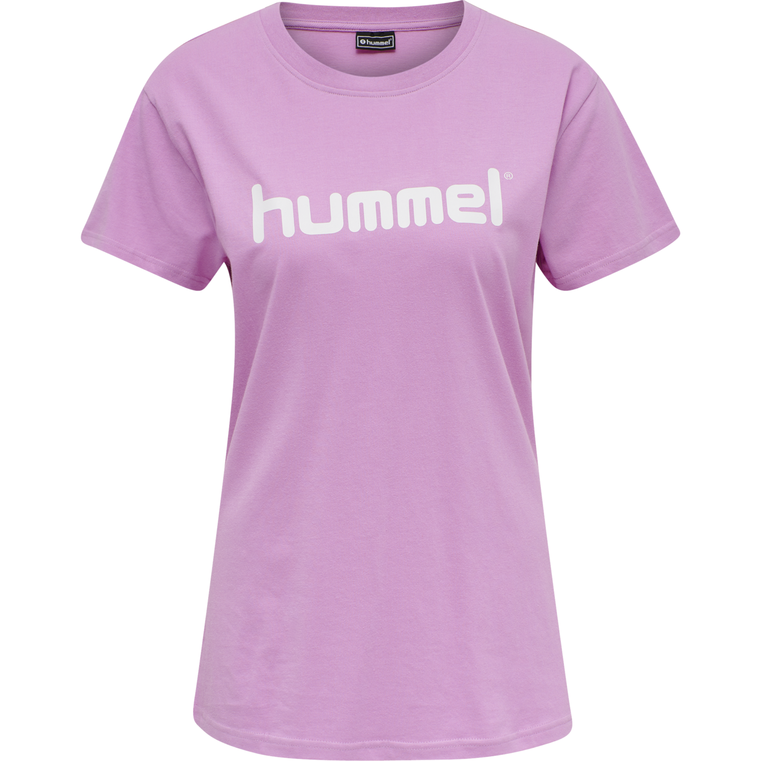 HMLGO COTTON LOGO T-SHIRT WOMAN S/S, ORCHID, packshot