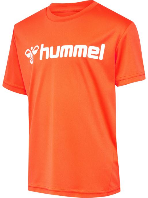 hmlLOGO JERSEY S/S KIDS, NASTURTIUM, packshot