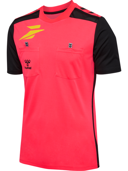 FFHB NEW REFEREE JERSEY S/S, DIVA PINK WO SPONSOR, packshot