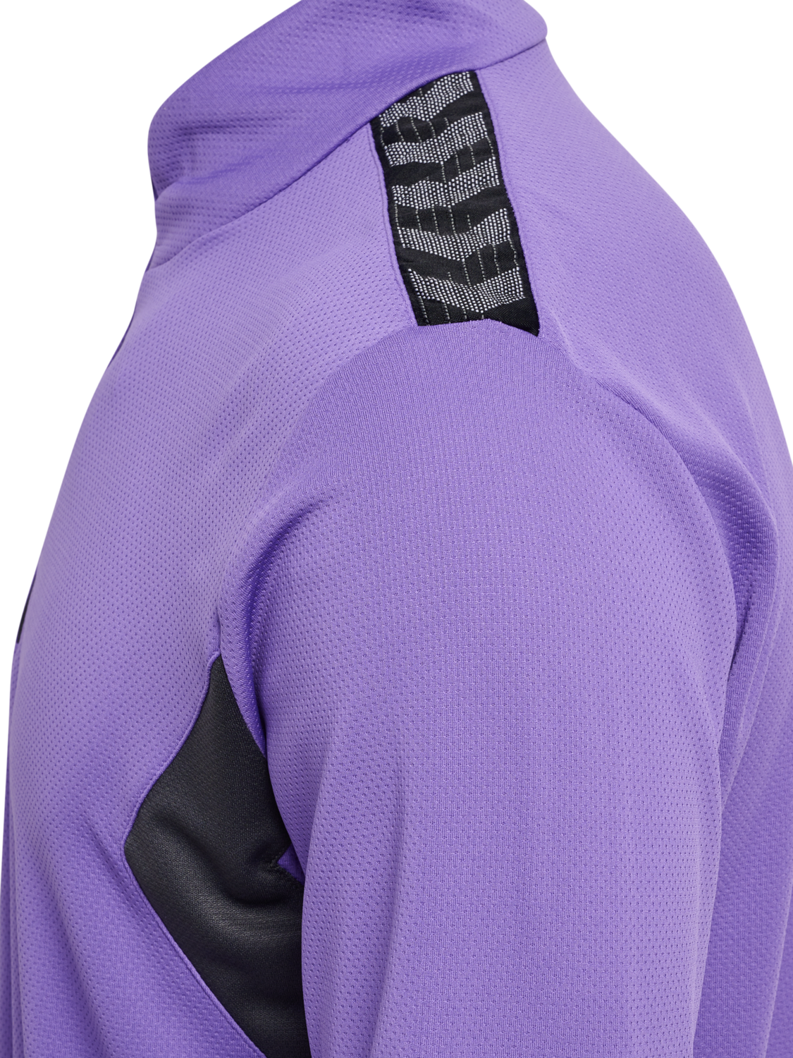 hmlAUTHENTIC HALF ZIP SWEAT, DAHLIA PURPLE/ASPHALT, packshot