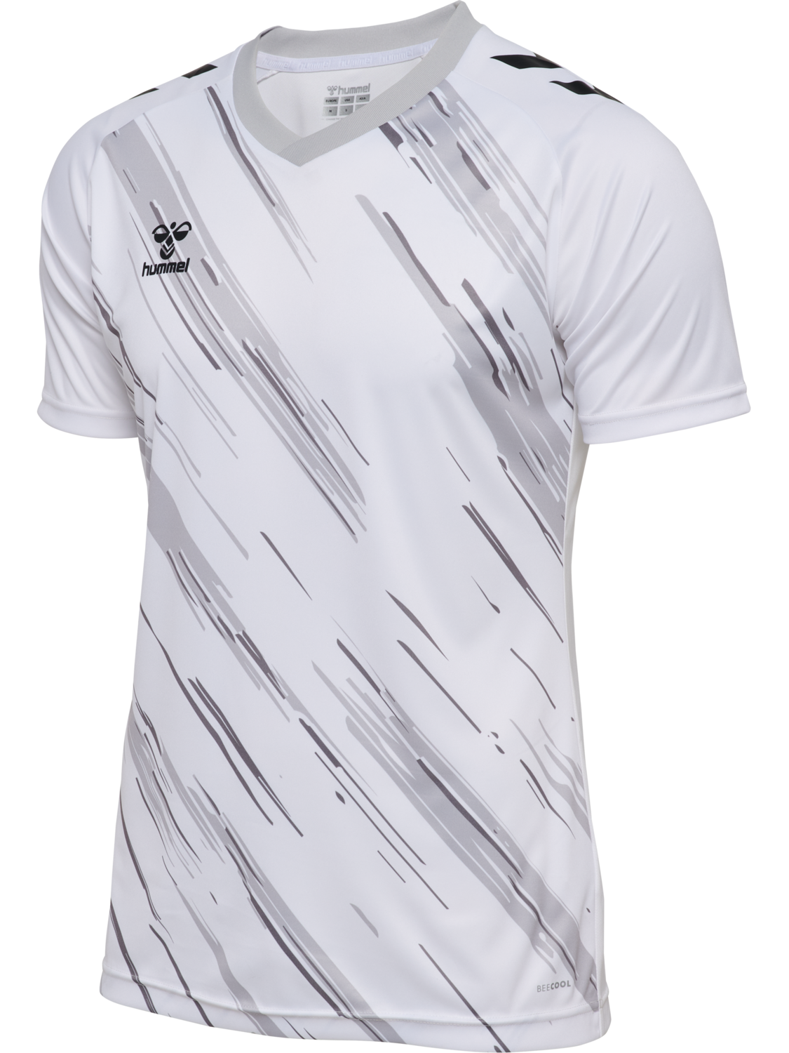 hmlMATCH TRIUMPH JERSEY S/S, WHITE/STEEL GRAY, packshot
