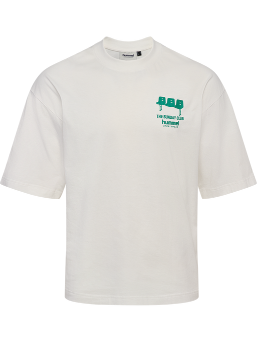 hmlOVERSIZED T-SHIRT S/S SUNDAY, BLANC DE BLANC hmlOVERSIZED T-SHIRT S/S SUNDAY, BLANC DE BLANC, packshot