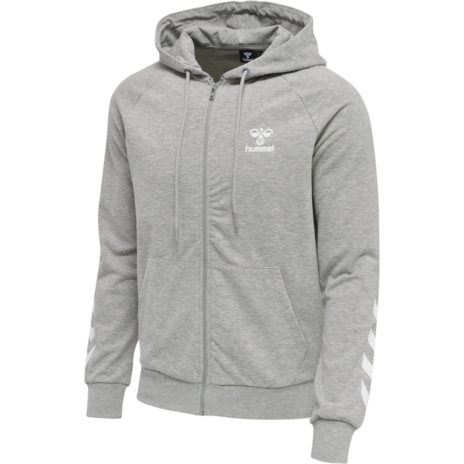 Hummel Isam 2 0 Zip Hoodie Grey Melange Hummelsport Se