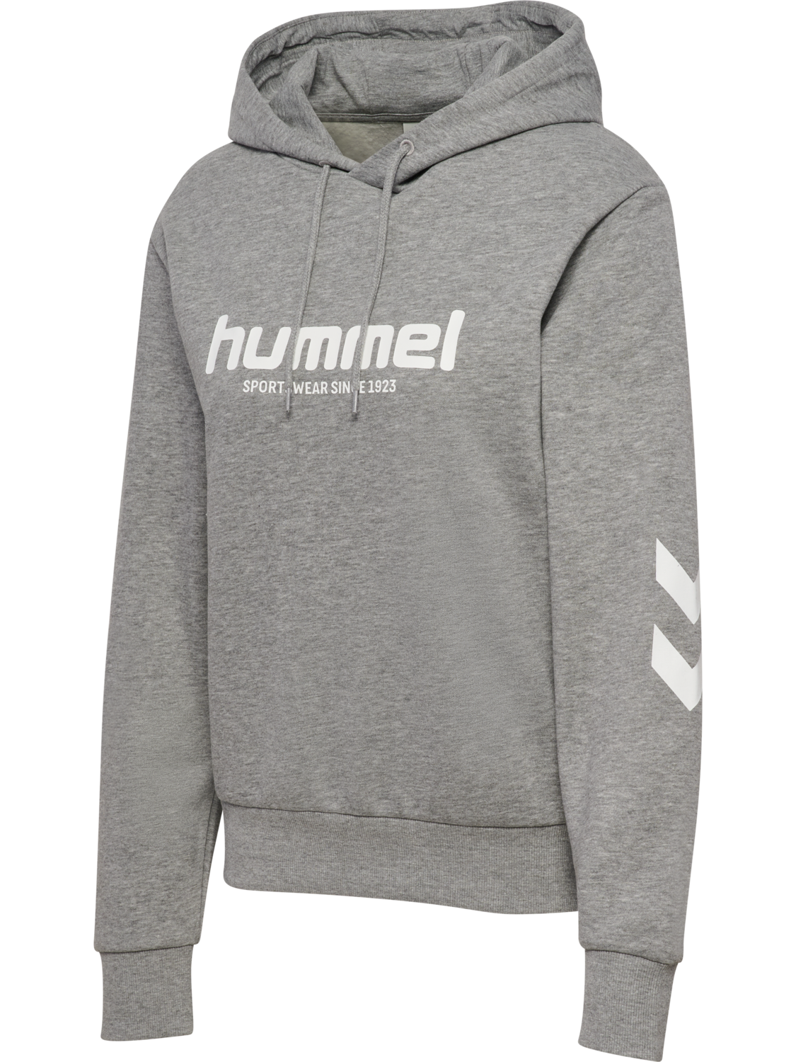 hmlLEGACY 2.0 W HOODIE, GREY MELANGE, packshot