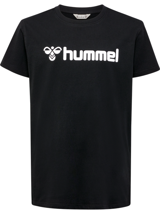 hmlGO 2.0 LOGO T-SHIRT S/S KIDS, BLACK, packshot